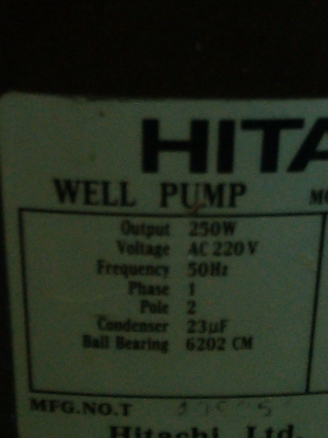 ปั็มน้ำอัตโนมัติ HITASHI ตัดต่อเองเมื่อมีการเปิดก๊อกน้ำแล้วแรงดันเพิ่มขึ้นหรือลดลง