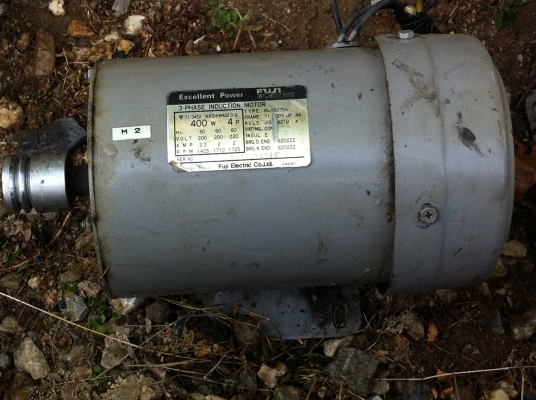 มอเตอร์ FUJI ขนาด1/2 (400W.) จากญี่ปุ่น กินกระแสน้อย (มีหลายสิบตัว)