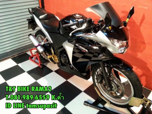 T&amp;T BIKE RAMA2 ขอขายด่วนเพียง 57500 ฿HONDA CBR250 ปี2010 ABS วิ่ง18000 โล ทะเบียน ตอง999 คู่มือครบ