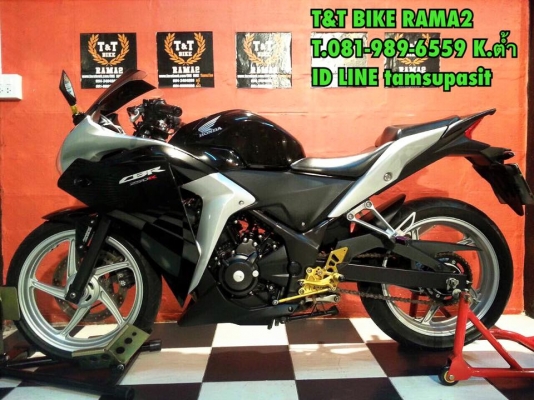 T&amp;T BIKE RAMA2 ขอขายด่วนเพียง 57500 ฿HONDA CBR250 ปี2010 ABS วิ่ง18000 โล ทะเบียน ตอง999 คู่มือครบ