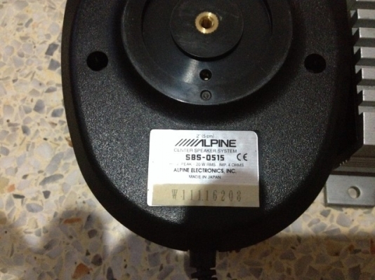 ลำโพงเซนเตอร์ ALPINE พร้อมเเอมALPINEมาครบชุดของเก่าญี่ปุ่นสภาพดี ลำโพงเซนเตอร์ ALPINE พร้อมเเอมALPINEมาครบชุดของเก่าญี่ปุ่นสภาพดี