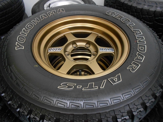 ขายล้อแม็กใหม่แกะกล่อง TE37X ขอบ 16&times;8ET0 พร้อมยาง Yokohama AT 265/70/16 ปี 11/เทิร์นได้ ใส่ฟรี ส่งฟรีค่ะ