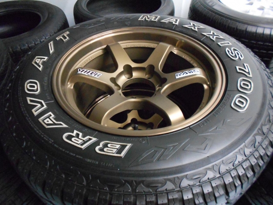 ขายล้อแม็กใหม่แกะกล่อง TE37 ขอบ 17×9ET20(6/139)พร้อมยาง Maxxis AT 265/65/17 ปี 14/เทิร์นได้ ใส่ฟรี ส่งฟรีค่ะ ขายล้อแม็กใหม่แกะกล่อง TE37 ขอบ 17×9ET20(6/139)พร้อมยาง Maxxis AT 265/65/17 ปี 14/เทิร์นได้ ใส่ฟรี ส่งฟรีค่ะ