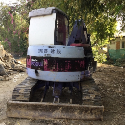 ขายรถแบคโค komatsu 50 uu พร้อมหัวเจาะ