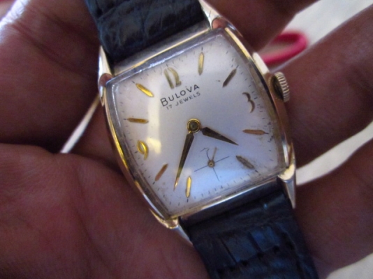 +++++ BULOVA ไขลาน 2 เข็มครึ่ง 10k goldfilled +++++