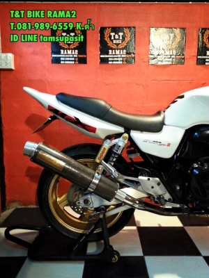 T&amp;T BIKE RAMA2 ทะเบียนแท้เพียง139000฿HONDA CB400 V-TEC1 แต่ง V-TEC3 สวยๆ ทะเบียนแท้จด สมอ.โอนทุกขนส่ง ภาษี พรบ.58