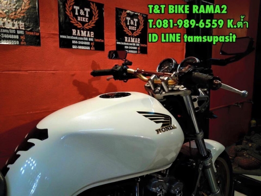 T&amp;T BIKE RAMA2 ทะเบียนแท้เพียง139000฿HONDA CB400 V-TEC1 แต่ง V-TEC3 สวยๆ ทะเบียนแท้จด สมอ.โอนทุกขนส่ง ภาษี พรบ.58