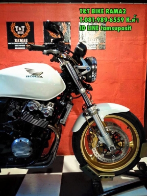 T&amp;T BIKE RAMA2 ทะเบียนแท้เพียง139000฿HONDA CB400 V-TEC1 แต่ง V-TEC3 สวยๆ ทะเบียนแท้จด สมอ.โอนทุกขนส่ง ภาษี พรบ.58