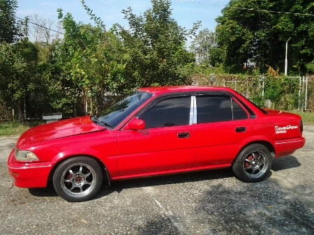 ขายรถยนต์ ปี88 โตโยต้า โคโรล่า รุ่นโดเรม่อน เครื่อง4AGฝาลาย 1600cc.หัวฉีด(ติดแก๊ส) เกียร์ธรรมดา พวงมาลัยเพาเวอร์ แอร์เย็น ภายในสวย รถขับดี ช่วงล่างดี สภาพพร้อมใช้ (รถบ้านไม่ใช่แท็กซี่)