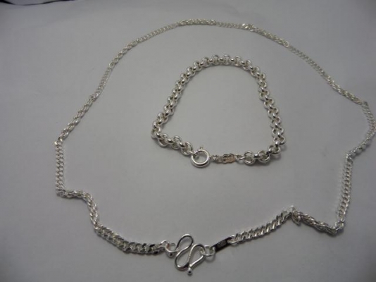 สร้อยคอและสร้อยข้อมือเงินแท้