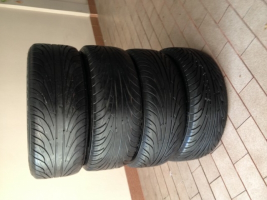 ล้อ ADVAN เเท้ขอบ17หน้า7หลัง8อ๊อฟ35 4รู114สีเดิมๆสภาพดี