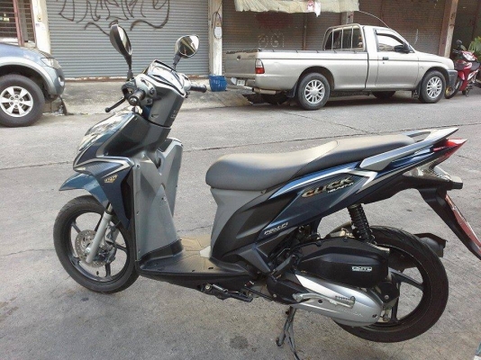 รถหลุดจำนำ Click 125i ปี 2013 ตัวท๊อป ล้อแม็ค คอมบายเบรค สวิตซ์อัตโนมัติ สวย เดิมๆ เอกสารจำนำครบ ต่อภาษี พรบ.ได้ โอนไม่ได้