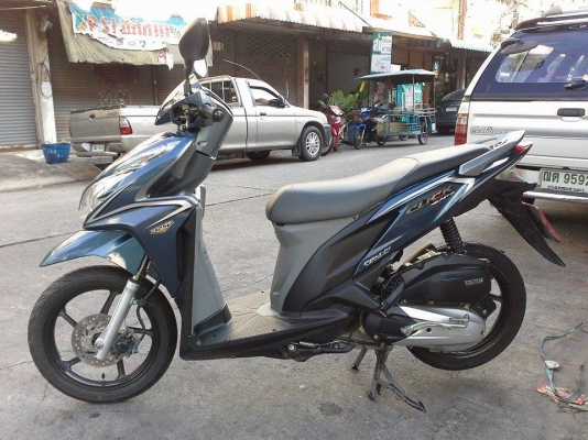 รถหลุดจำนำ Click 125i ปี 2013 ตัวท๊อป ล้อแม็ค คอมบายเบรค สวิตซ์อัตโนมัติ สวย เดิมๆ เอกสารจำนำครบ ต่อภาษี พรบ.ได้ โอนไม่ได้