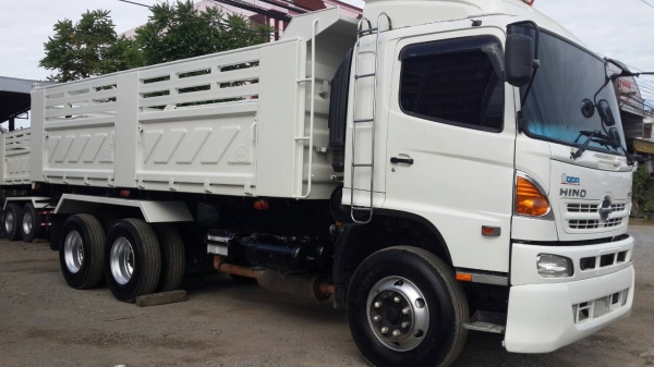 HINO ซีรี่ส์ 3  500  ไฮทอร์ค  344 แรงม้า  ดั้มแม่ลูก กระบะสามมิตร