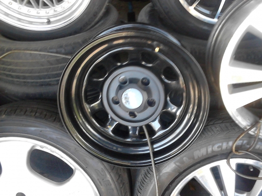 กะทะล้อ 5 รู ขอบ 15 ( MADE IN USA ) ใส่ ไมตี้ วีโก้ มิทซูไททัน ชุด 4 วง TEL.081-427-3941 กะทะล้อ 5 รู ขอบ 15 ( MADE IN USA ) ใส่ ไมตี้ วีโก้ มิทซูไททัน ชุด 4 วง TEL.081-427-3941