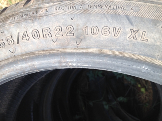 ขายยาง265/40Rขอบ22เส้นละ1000บาทยางปี12เดือน7คับ ขายยาง265/40Rขอบ22เส้นละ1000บาทยางปี12เดือน7คับ