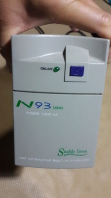 UPS เครื่องสำรองไฟฟ้า 1000VA.แบตเตอรี่เปลี่ยนใหม่7.5A