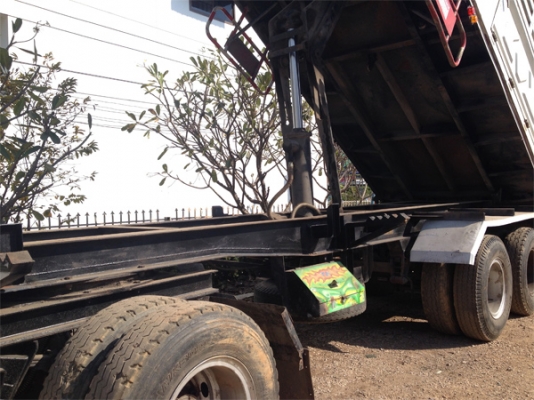 รถเจ้าของฝากขาย รถพ่วง ISUZU DECA 320 ยูโรทู 50ปีทอง Maxload ดัมพ์สามมิตร พร้อมลูกพ่วงดัมพ์ 3คาน คอกเกษตร