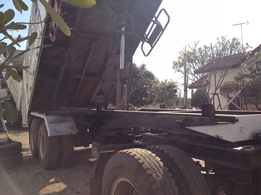 รถเจ้าของฝากขาย รถพ่วง ISUZU DECA 320 ยูโรทู 50ปีทอง Maxload ดัมพ์สามมิตร พร้อมลูกพ่วงดัมพ์ 3คาน คอกเกษตร