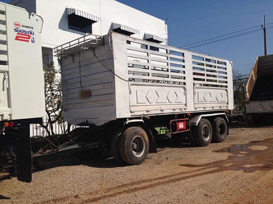 รถเจ้าของฝากขาย รถพ่วง ISUZU DECA 320 ยูโรทู 50ปีทอง Maxload ดัมพ์สามมิตร พร้อมลูกพ่วงดัมพ์ 3คาน คอกเกษตร