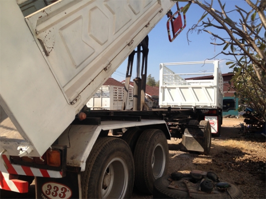 รถเจ้าของฝากขาย รถพ่วง ISUZU DECA 320 ยูโรทู 50ปีทอง Maxload ดัมพ์สามมิตร พร้อมลูกพ่วงดัมพ์ 3คาน คอกเกษตร