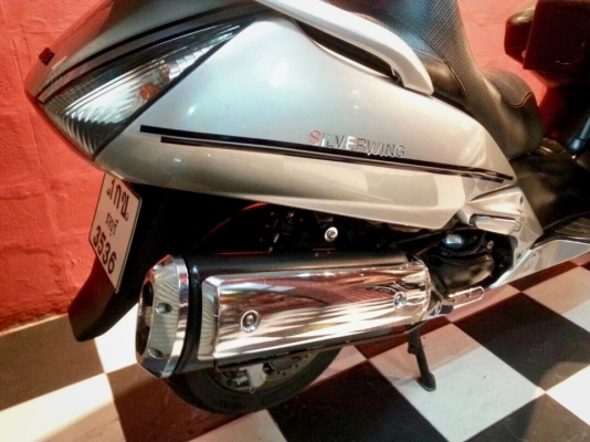 T&amp;T BIKE RAMA2ขาย HONDA SILVERWING600 ปี07เอกสาร ทบ.แท้ สมอ.วิ่งมา2xxxxโล กุญแจ 2ดอกพร้อมเครื่องเสียง