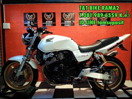T&amp;T BIKE RAMA2 ทะเบียนแท้เพียง139000฿HONDA CB400 V-TEC1 แต่ง V-TEC3 สวยๆ ทะเบียนแท้จด สมอ.โอนทุกขนส่ง ภาษี พรบ.58