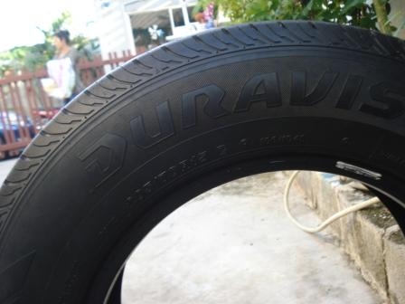 ขายยางอะไหล่ 1 เส้น 205-70-15 Brigestone duravis ปี 12 600บาท