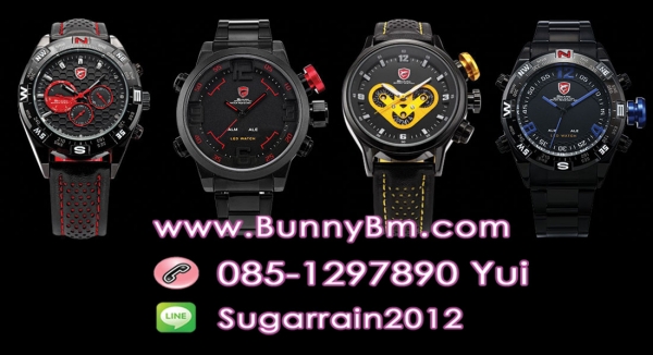 นาฬิกา shark ของแท้ ราคาถูก พร้อมส่ง โทร.085-1297890 ยุ้ย Line : Sugarrain2012