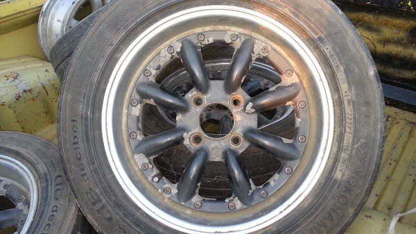 ล้อกล้วย speed star JAPAN ขอบ 16 กว้่าง7 PCD 4รู114 เก็บสีให้ใหม่นะครับ