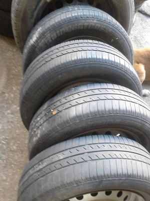 กะทะล้อ 4 รู 100 พร้อมยาง 175/65R14 ชุด 4 ล้อ tel.081-427-3941 กะทะล้อ 4 รู 100 พร้อมยาง 175/65R14 ชุด 4 ล้อ tel.081-427-3941