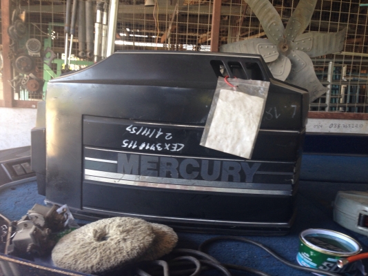 ขายเครื่องmercury 135 v6 เครื่องหมุนได้ คอยหาย