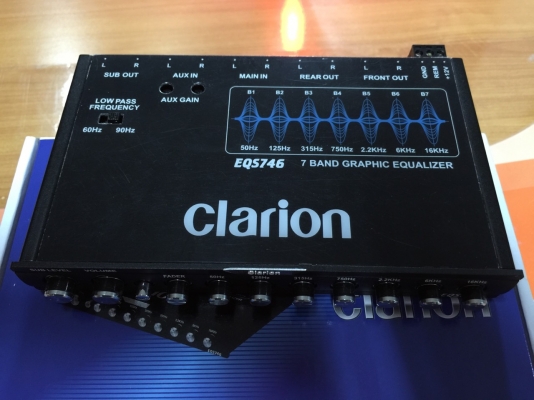 ขายปรีแอมป์ยี่ห้อ Clarion รุ่น EQS746 คุณภาพเสียงดีแนว SQ ขายปรีแอมป์ยี่ห้อ Clarion รุ่น EQS746 คุณภาพเสียงดีแนว SQ