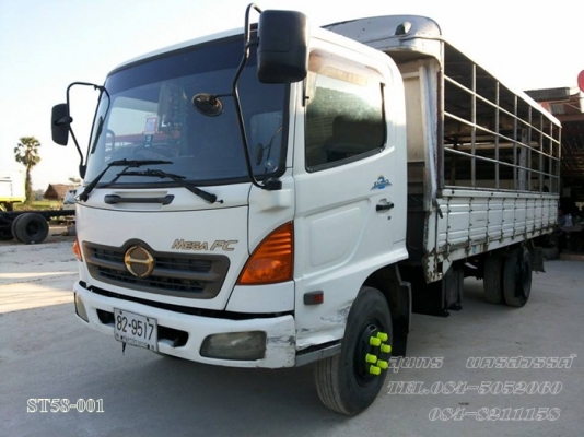 ขายด่วน รถบรรทุก 6 ล้อ HINO MEGA 150 แรงEURO-2  รถห้างแท้ สภาพเดิมๆสวย พร้อมใช้สุดๆ ราคาสุดคุ้ม