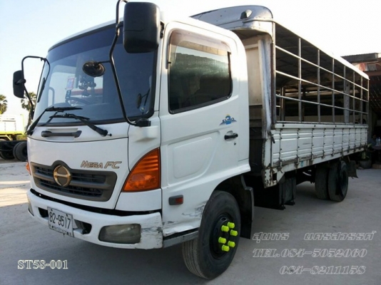 ขายด่วน รถบรรทุก 6 ล้อ HINO MEGA 150 แรงEURO-2  รถห้างแท้ สภาพเดิมๆสวย พร้อมใช้สุดๆ ราคาสุดคุ้ม
