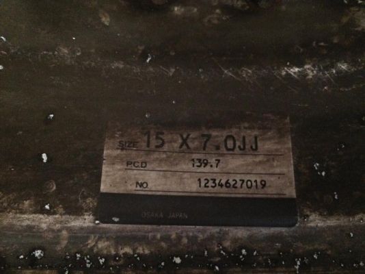 ขายล้อ WORK DEERFIELD 15x7 ออฟ-20 6/139.7 สภาพเดิมประมูลจากญี่ปุ่น