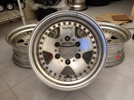 ขายล้อ WORK DEERFIELD 15x7 ออฟ-20 6/139.7 สภาพเดิมประมูลจากญี่ปุ่น
