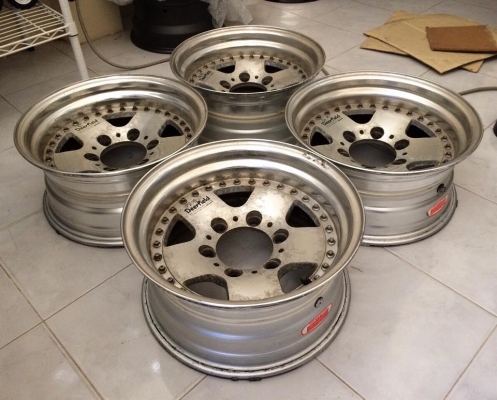 ขายล้อ WORK DEERFIELD 15x7 ออฟ-20 6/139.7 สภาพเดิมประมูลจากญี่ปุ่น