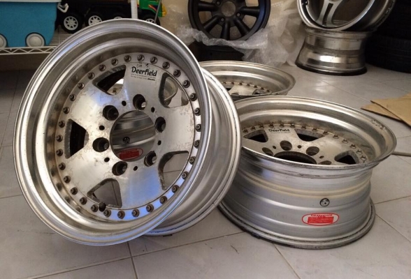 ขายล้อ WORK DEERFIELD 15x7 ออฟ-20 6/139.7 สภาพเดิมประมูลจากญี่ปุ่น