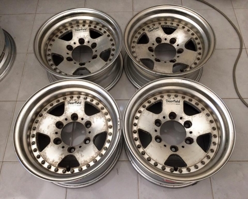 ขายล้อ WORK DEERFIELD 15x7 ออฟ-20 6/139.7 สภาพเดิมประมูลจากญี่ปุ่น