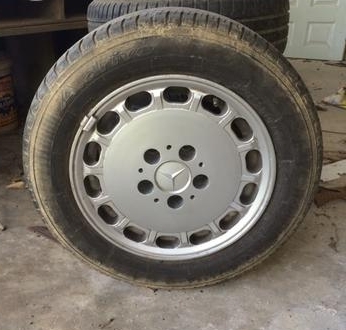 ล้อแม็กซ์ขอบ14พร้อมยาง ถอดจากเบ๊นซ์ทับ8 สภาพดีไม่คด