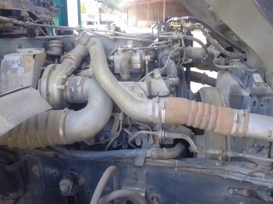 ขายรถพ่วงสิบล้อดัมพ์ HINO S500 เครื่อง 380 แรง ปี 54 กระบะดัมพ์มิเนียมอู่เอสที ลูก 3 เพลาแท้