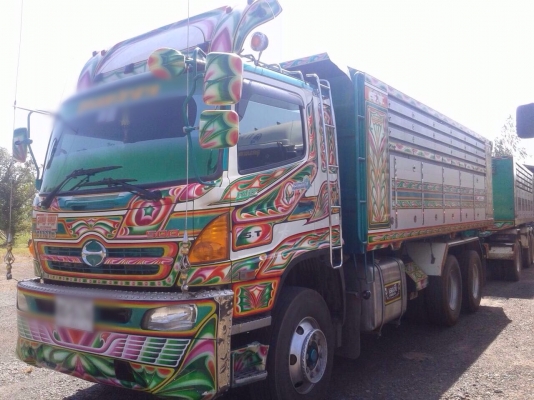 ขายรถพ่วงสิบล้อดัมพ์ HINO S500 เครื่อง 380 แรง ปี 54 กระบะดัมพ์มิเนียมอู่เอสที ลูก 3 เพลาแท้