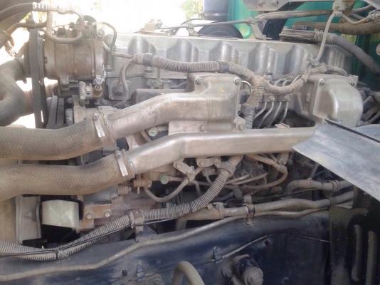 ขายรถพ่วงสิบล้อดัมพ์ HINO S500 เครื่อง 380 แรง ปี 54 กระบะดัมพ์มิเนียมอู่เอสที ลูก 3 เพลาแท้