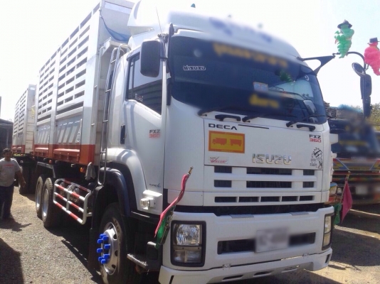 ขายรถพ่วงสิบล้อดัมพ์ ISUZU เครื่อง 360 แรง ปี 54 กระบะดัมพ์สามมิตร ลูก 3 เพลา