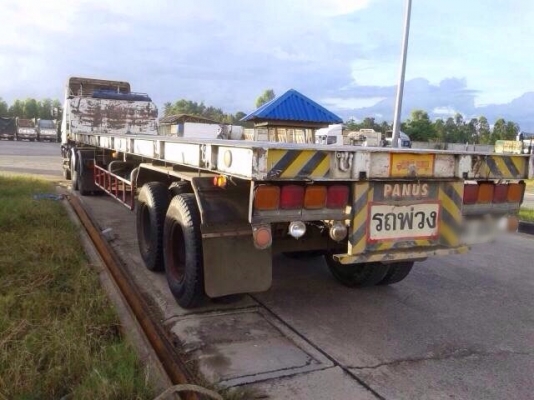 ขายหางพื้นเรียบ อู่สามมิตร &amp; อู่พนัส ยาว 12 เมตร 2 เพลา มี 20 หาง ราคาเริ่มต้น 250,000-350,000 บาท แยกขายได้