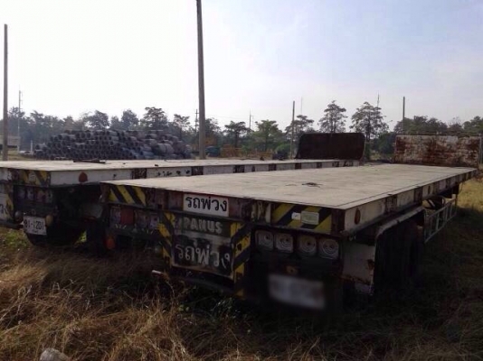 ขายหางพื้นเรียบ อู่สามมิตร &amp; อู่พนัส ยาว 12 เมตร 2 เพลา มี 20 หาง ราคาเริ่มต้น 250,000-350,000 บาท แยกขายได้