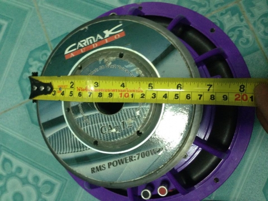 ซับ12นิ้ว CAMAX โครงหล่อว้อยคู่ 170/ว้อย3&quot;แม่เหล็กสองก้อน มือสองสภาพดี เบสแน่นๆ ขาย 2500 บาท