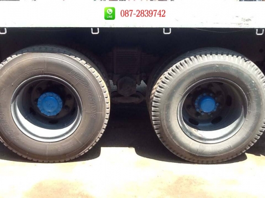 ขายรถบรรทุกพื้นเรียบ แม่-ลูก 12 ล้อ 1เพลา ยี่ห้อ HiNO ตัวแม่