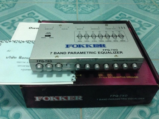 ปรีแอมป์ FOKKER 7แบน มือสอง สภาพสวยมาก เสียงดีใสๆ ขาย 1450 บาท